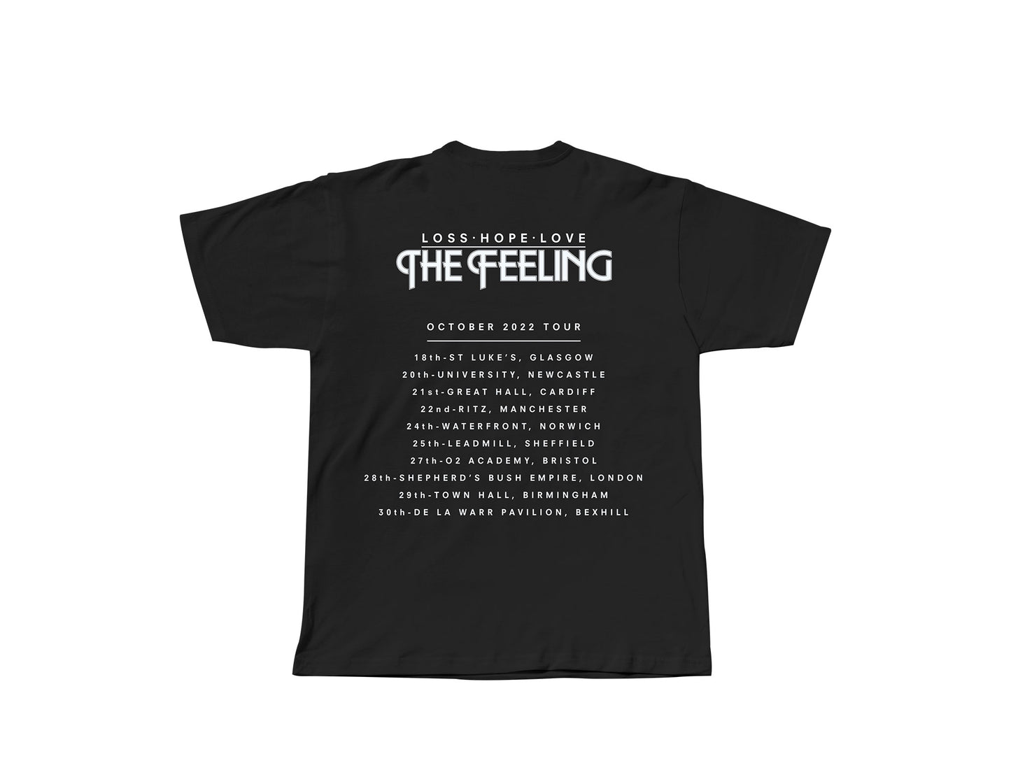 Exclusive 'The Feeling' 2022 tour tee
